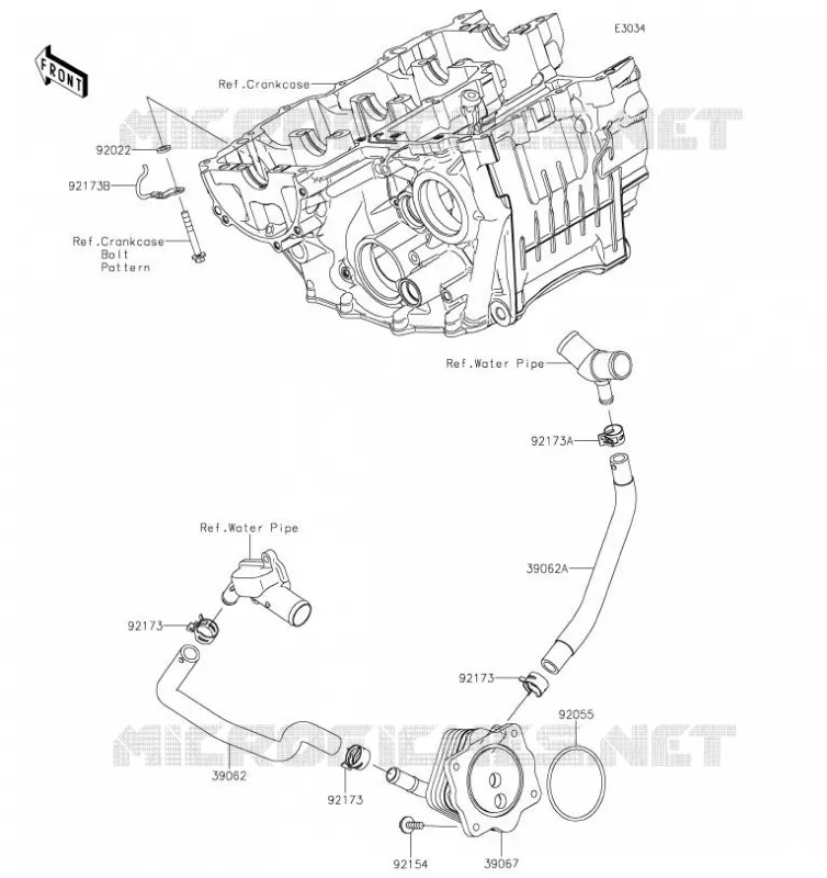 RADIATEUR D'HUILE Kawasaki MOTOS 1000 2019 NINJA ZX-10R  ZX1002FKFA
