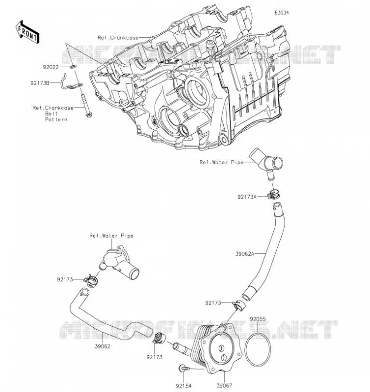 RADIATEUR D'HUILE Kawasaki MOTOS 1000 2019 NINJA ZX-10RR  ZX1002GKF