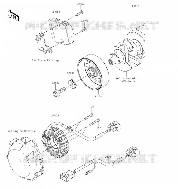 G&Eacute;N&Eacute;RATEUR Kawasaki MOTOS 1400 2019 ZZR1400 PERFORMANCE SPORT  ZX1400JKF