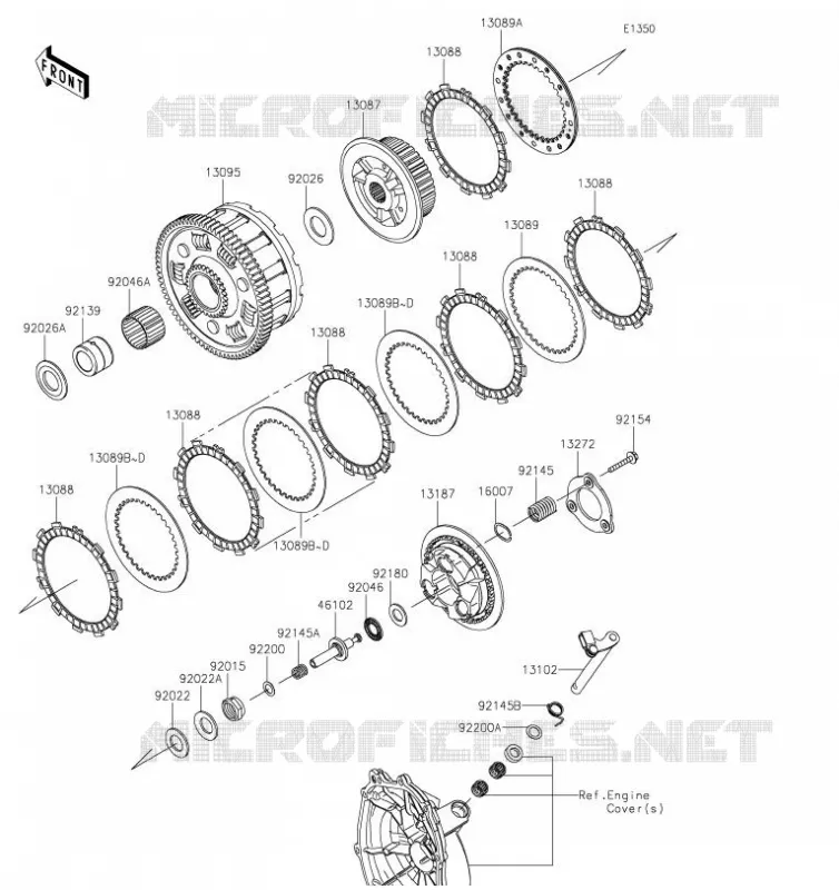 EMBRAYAGE Kawasaki MOTOS 600 2019 NINJA ZX-6R  ZX636GKF