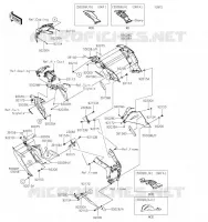 CARENAGE INFERIEUR pour Kawasaki NINJA ZX-6R