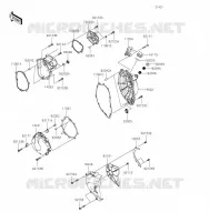 COUVERCLES MOTEUR pour Kawasaki NINJA ZX-6R