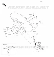 GARDE BOUE AVANT pour Kawasaki NINJA ZX-6R