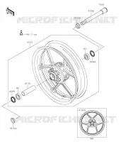 MOYEU AVANT pour Kawasaki NINJA ZX-6R