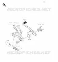 PEDALE DE FREIN pour Kawasaki NINJA ZX-6R