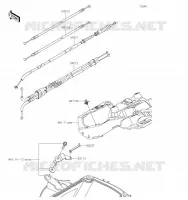 CABLES pour Kawasaki NINJA ZX-6R