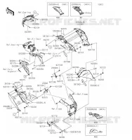 CARENAGE INFERIEUR pour Kawasaki NINJA ZX-6R