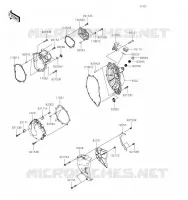 COUVERCLES MOTEUR pour Kawasaki NINJA ZX-6R