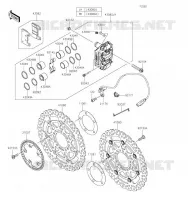 FREIN AVANT pour Kawasaki NINJA ZX-6R
