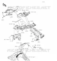 GARDE BOUE ARRI&Egrave;RE pour Kawasaki NINJA ZX-6R