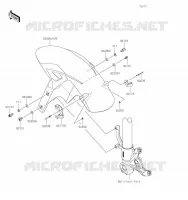 GARDE BOUE AVANT pour Kawasaki NINJA ZX-6R