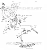 PIECE DE CADRE (COUVERTURE) pour Kawasaki NINJA ZX-6R