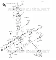 SUSPENSION/AMORTISSEUR pour Kawasaki NINJA ZX-6R