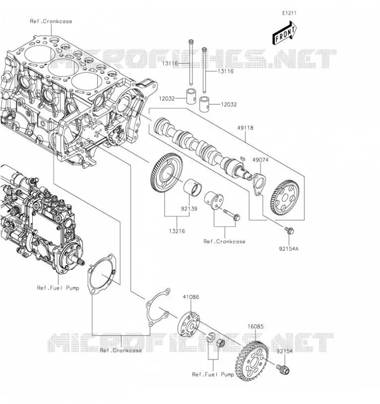 SOUPAPE/ARBRE A CAME Kawasaki SSV 1000 2019 MULE PRO-DXT  KAF1000BKF