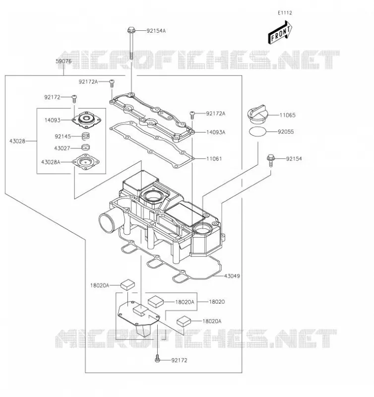 COUVRE CULASSE Kawasaki SSV 1000 2019 MULE PRO-DX  KAF1000EKF