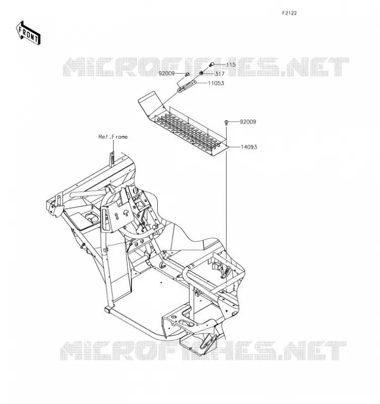 SUPPORT MOTEUR Kawasaki SSV 400 2019 MULE SX  KAF400JKF