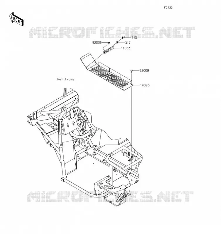 SUPPORT MOTEUR Kawasaki SSV 400 2019 MULE SX  KAF400JKF