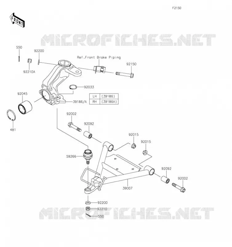 SUSPENSION Kawasaki SSV 400 2019 MULE SX  KAF400RKS