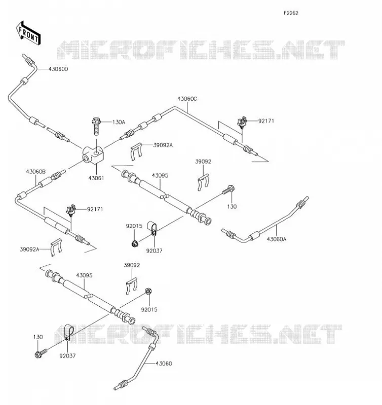 DURITE DE FREIN Kawasaki SSV 620 2019 MULE 4000  KAF620PKF