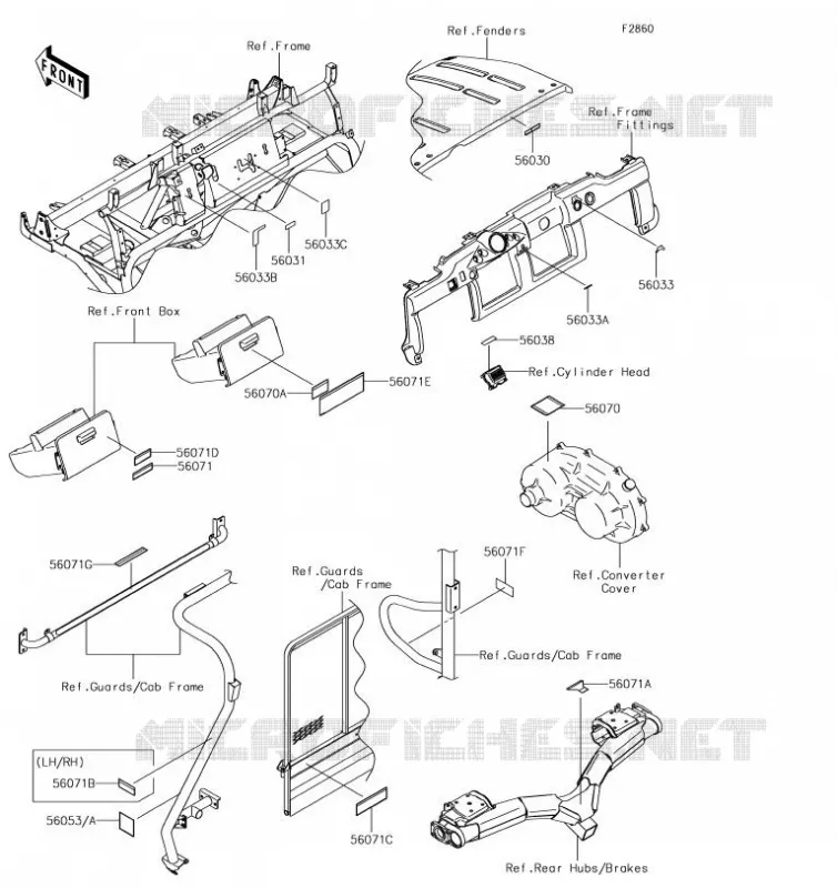 LABEL Kawasaki SSV 620 2019 MULE 4000 TRANS  KAF620WKF