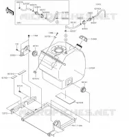 RESERVOIR CARBURANT pour Kawasaki MULE PRO-FXT