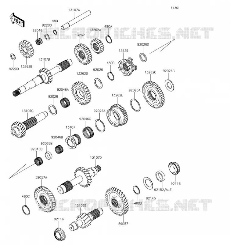 TRANSMISSION Kawasaki SSV 820 2019 MULE PRO-FXT  KAF820DKF