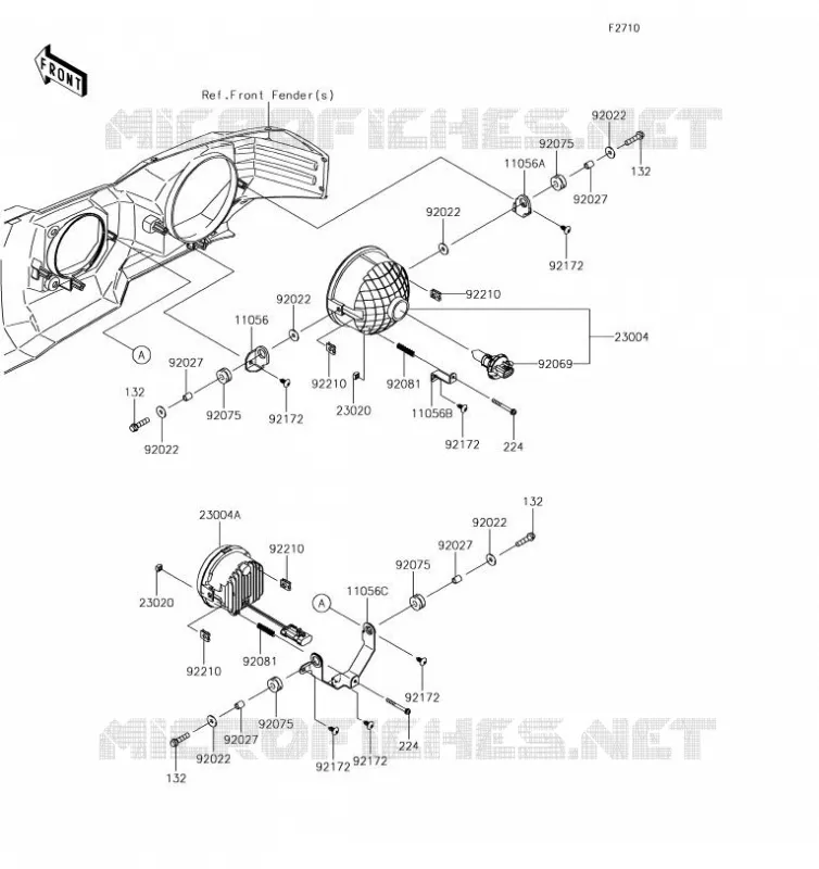 OPTIQUE(S) Kawasaki SSV 820 2019 MULE PRO-FX  KAF820GKF