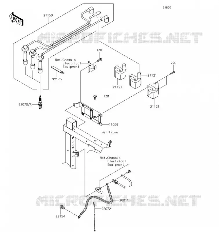 SYSTEME D&acute;ALLUMAGE Kawasaki SSV 820 2019 MULE PRO-FXT  KAF820JKF