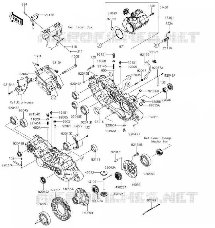 PONT Kawasaki SSV 820 2019 MULE PRO-FXR  KAF820KKF