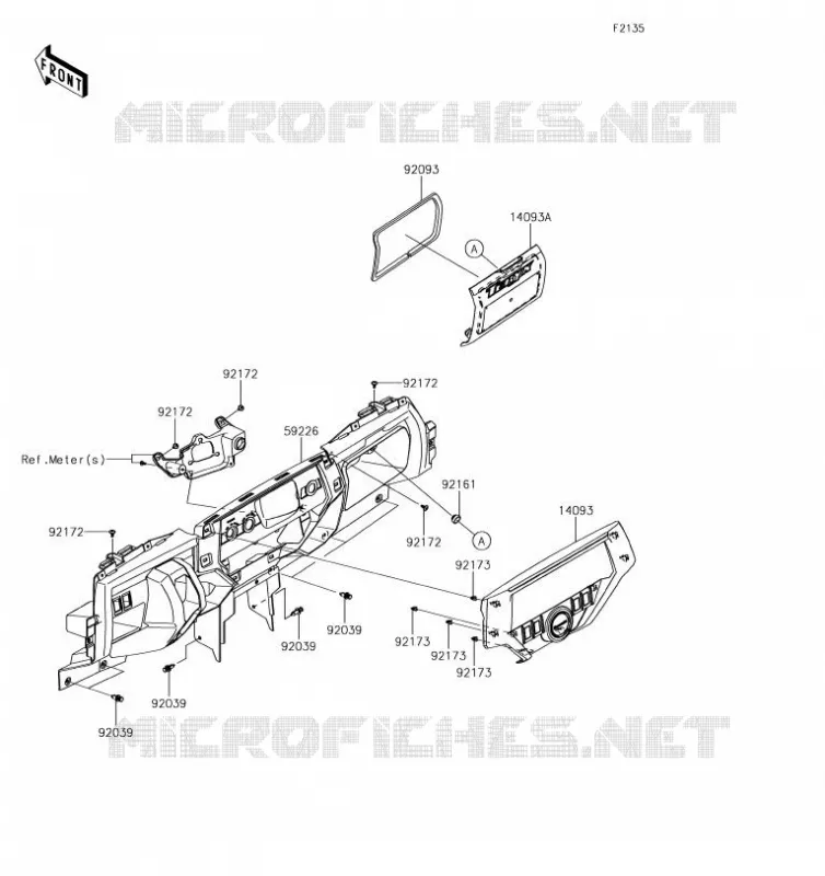BOITE AVANT Kawasaki SSV 800 2019 TERYX 4  KRT800GKF
