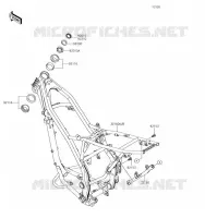 CH&Acirc;SSIS pour Kawasaki KLX140L
