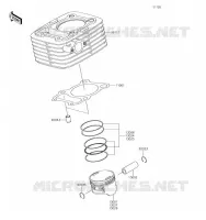 CYLINDRE/PISTON pour Kawasaki KLX140L