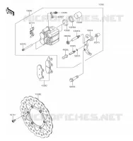 FREIN AVANT pour Kawasaki KLX140L
