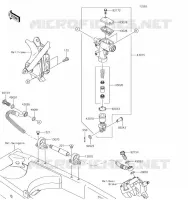 MAITRE CYLINDRE ARRI&Egrave;RE pour Kawasaki KLX140L