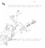 PEDALE DE FREIN pour Kawasaki KLX140L