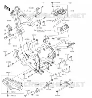 PIECE DE CADRE (COUVERTURE) pour Kawasaki KLX140L