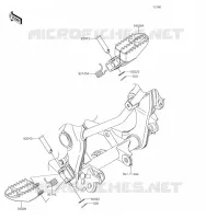 REPOSE PIED pour Kawasaki KLX140L
