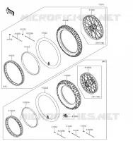 ROUE/PNEUS pour Kawasaki KLX140L