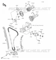 ARBRE A CAME/TENDEUR pour Kawasaki KLX450R