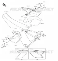 CACHE LAT&Eacute;RAL pour Kawasaki KLX450R