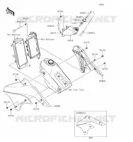 CAPOT MOTEUR pour Kawasaki KLX450R