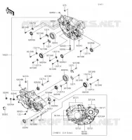 CARTER MOTEUR(S) pour Kawasaki KLX450R