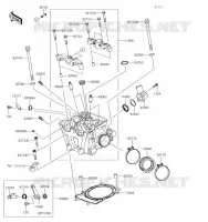 CULASSE pour Kawasaki KLX450R