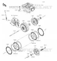 EMBRAYAGE pour Kawasaki KLX450R