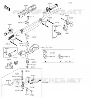 GUIDON pour Kawasaki KLX450R