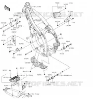 PIECE DE CADRE (COUVERTURE) pour Kawasaki KLX450R