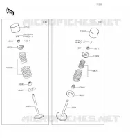 SOUPAPE pour Kawasaki KLX450R