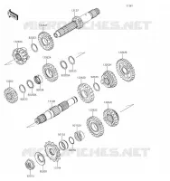 TRANSMISSION pour Kawasaki KLX450R