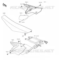 CACHE LAT&Eacute;RAL pour Kawasaki KX250