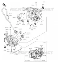 CARTER MOTEUR(S) pour Kawasaki KX250